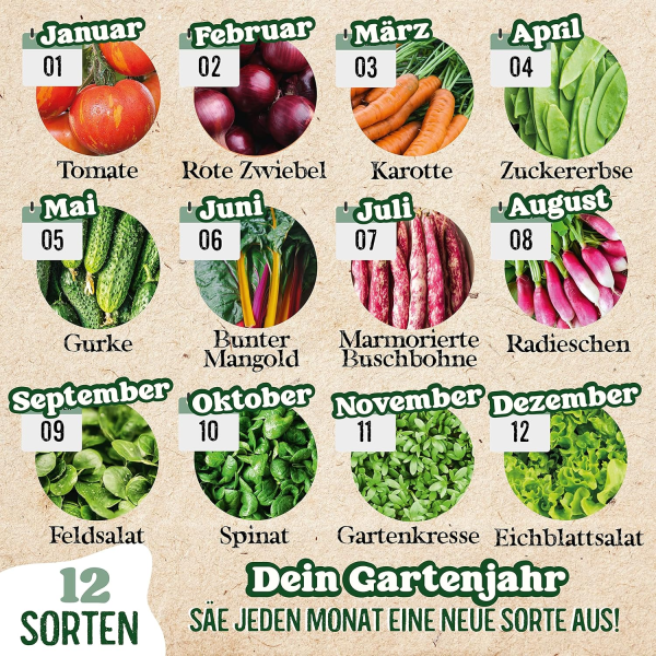 valeaf BIO Gartenjahr Samen Set – Bild 5
