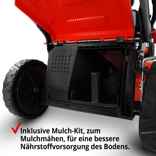 Benzin Rasenmäher mit Antrieb 53 cm Schnittbreite 6 PS Mulch Mulcher Mäher Hecht – Bild 3