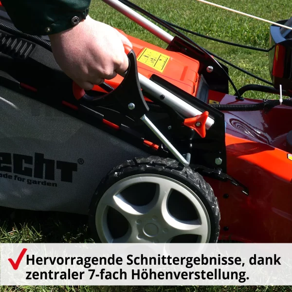 Benzin Rasenmäher mit Antrieb 53 cm Schnittbreite 6 PS Mulch Mulcher Mäher Hecht – Bild 4